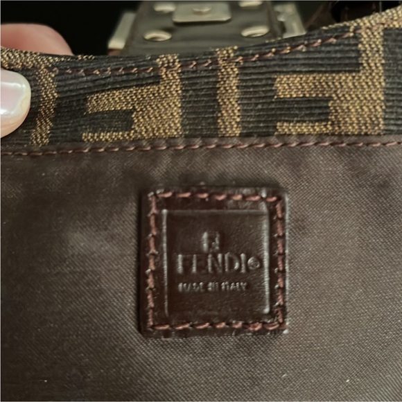 Fendi Zucca Canvas FF Logo Mini Croissant Bag - vintage & rare! - Picture 10 of 17